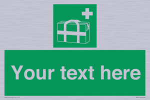 Custom sign safe condition Medical grab bag